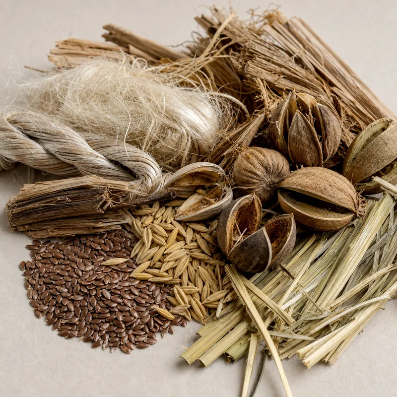 Raw prebiotic plant fibres